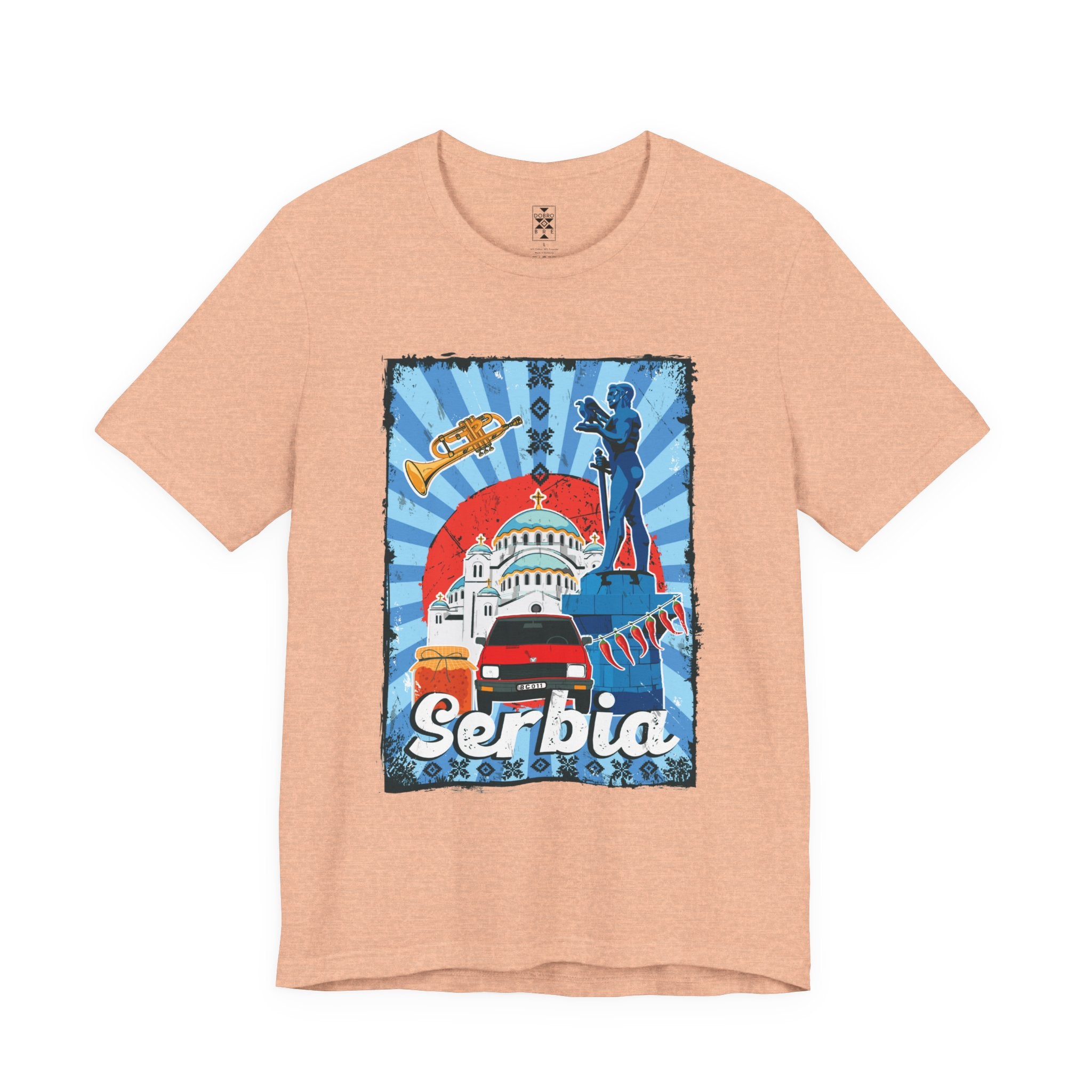 Serbia Vintage Travel Poster T-Shirt