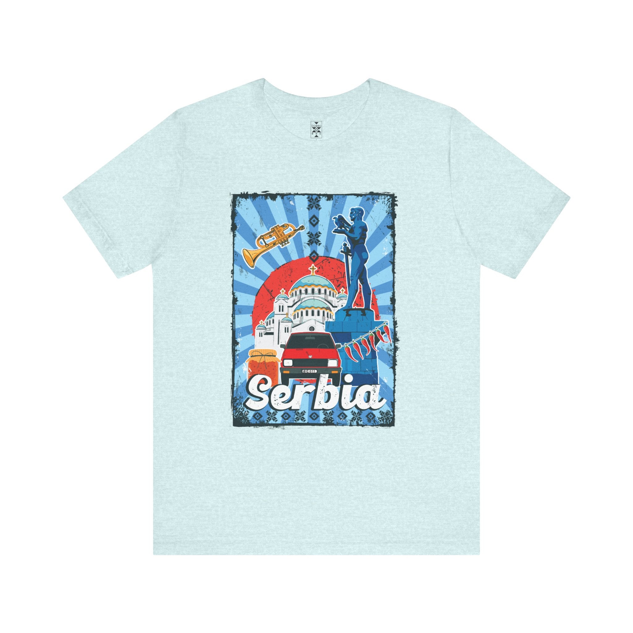 Serbia Vintage Travel Poster T-Shirt