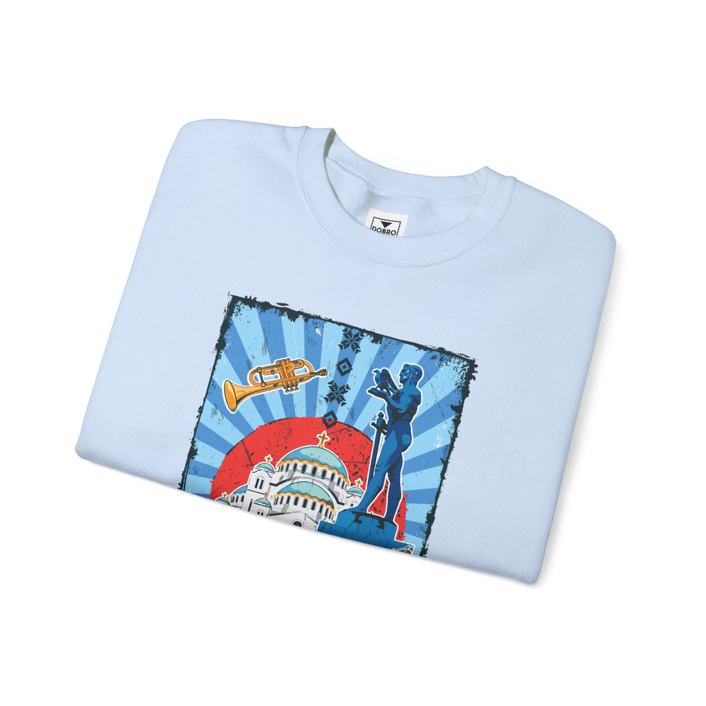 Serbia Vintage Design Unisex Heavy Blend™ Crewneck Sweatshirt