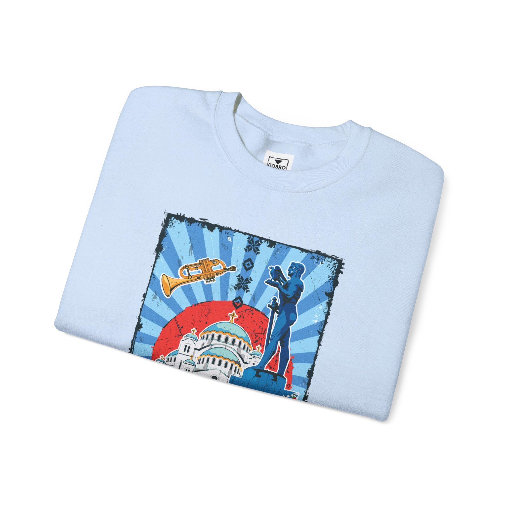 Serbia Vintage Design Unisex Heavy Blend™ Crewneck Sweatshirt