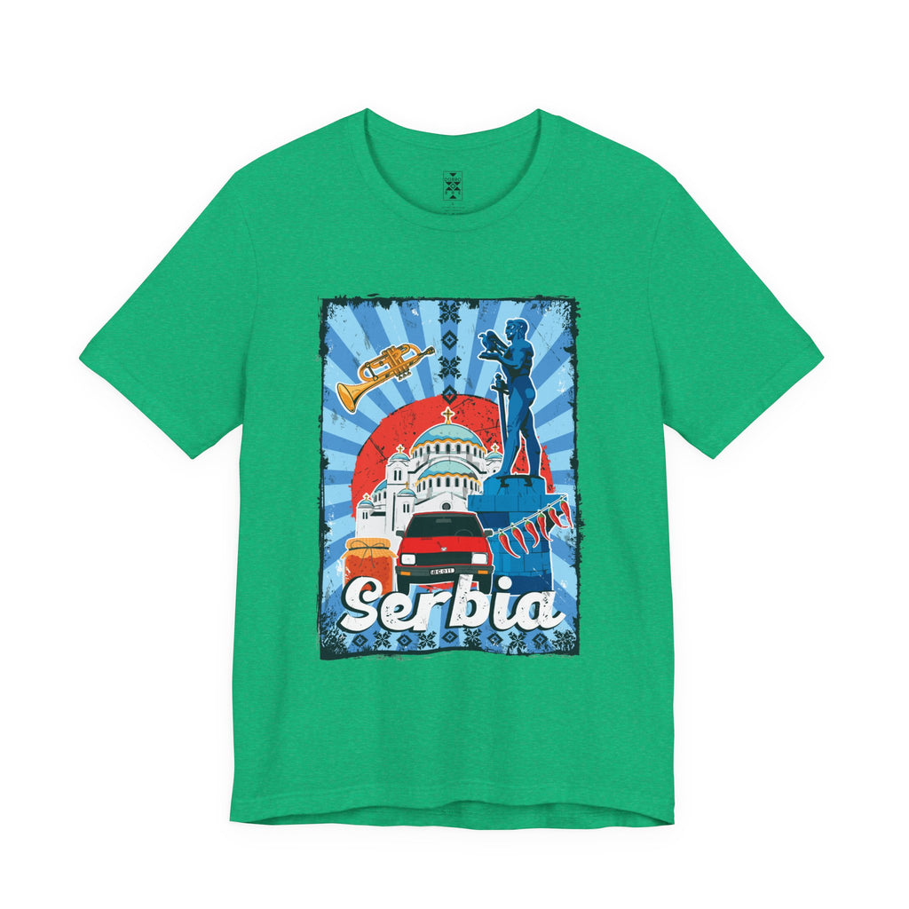 Serbia Vintage Travel Poster T-Shirt
