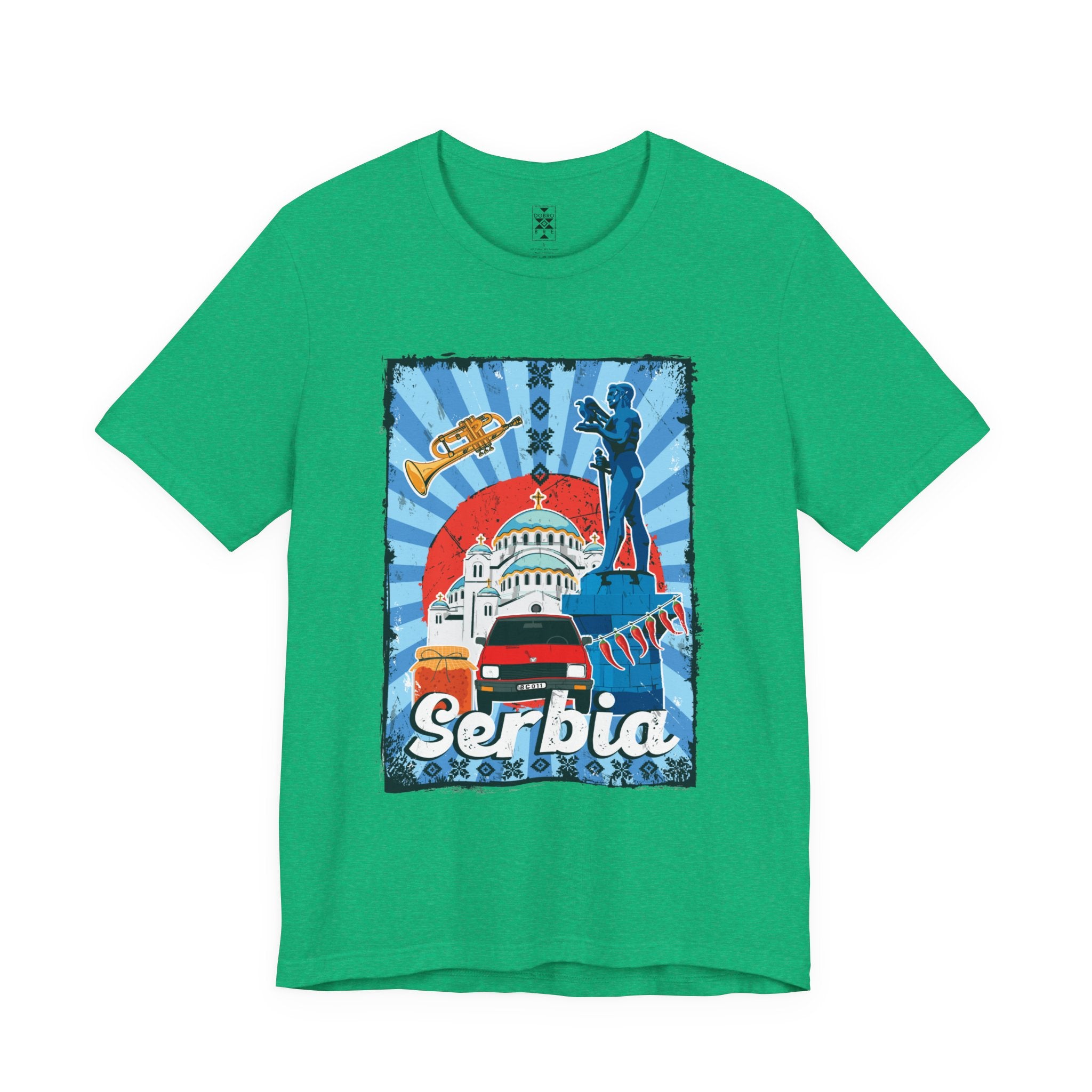 Serbia Vintage Travel Poster T-Shirt
