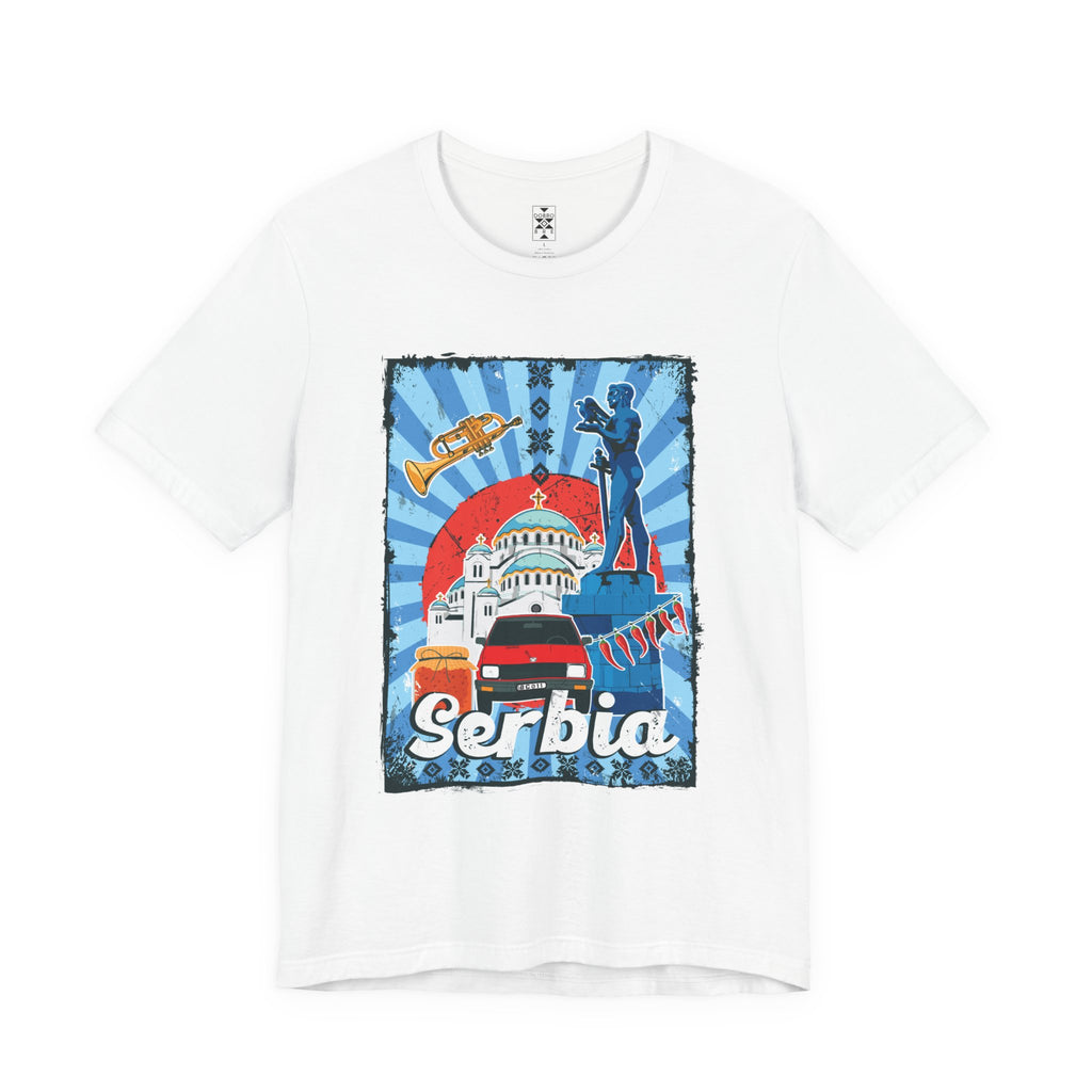 Serbia Vintage Travel Poster T-Shirt
