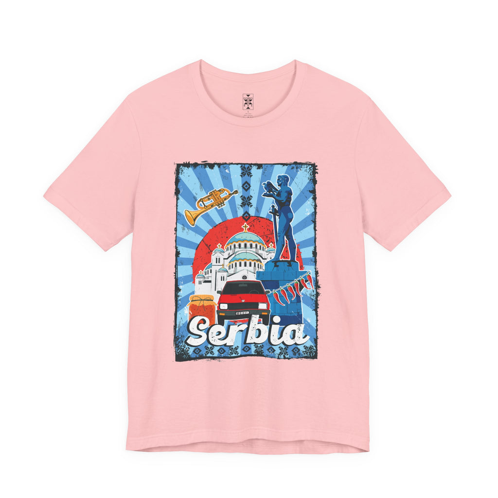 Serbia Vintage Travel Poster T-Shirt