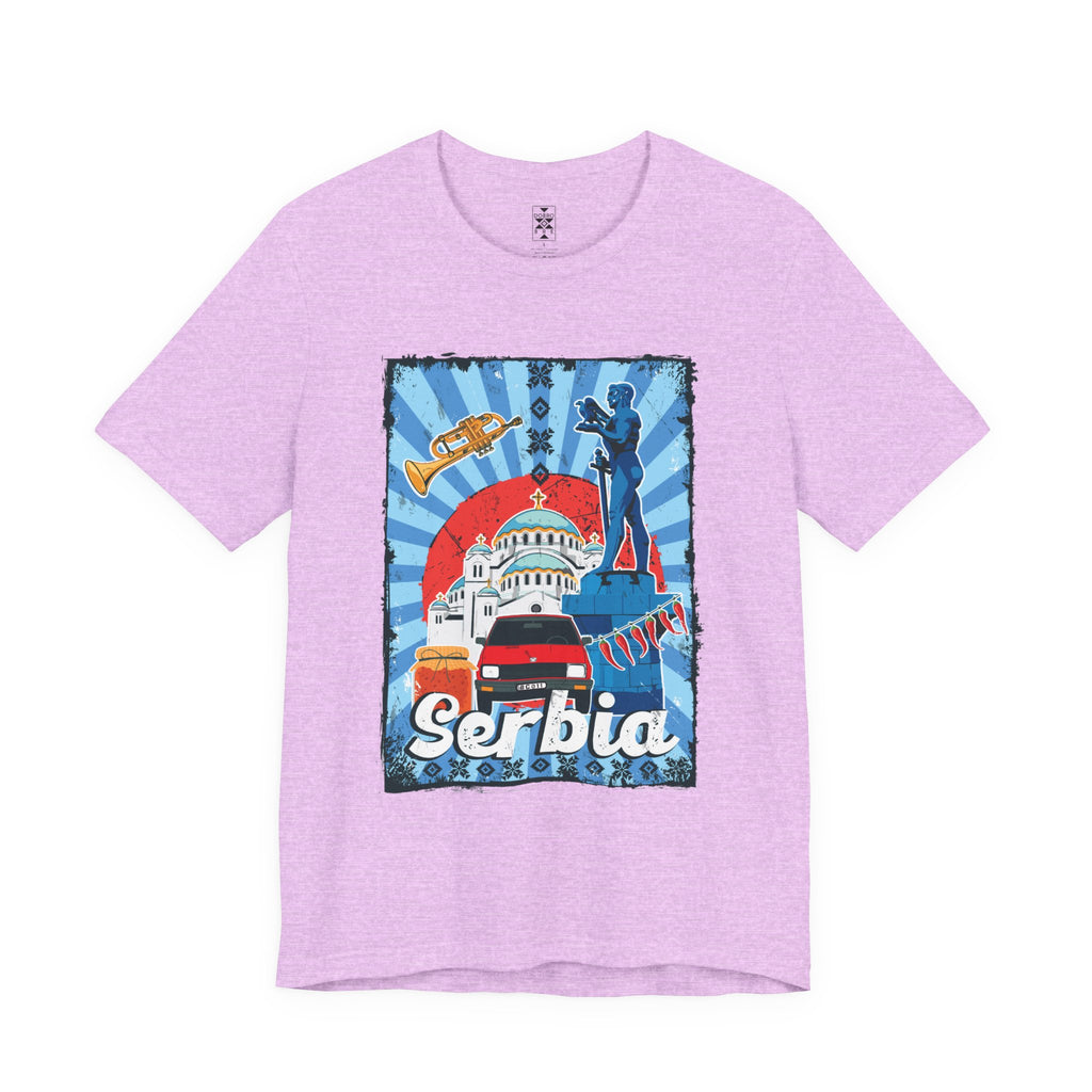 Serbia Vintage Travel Poster T-Shirt