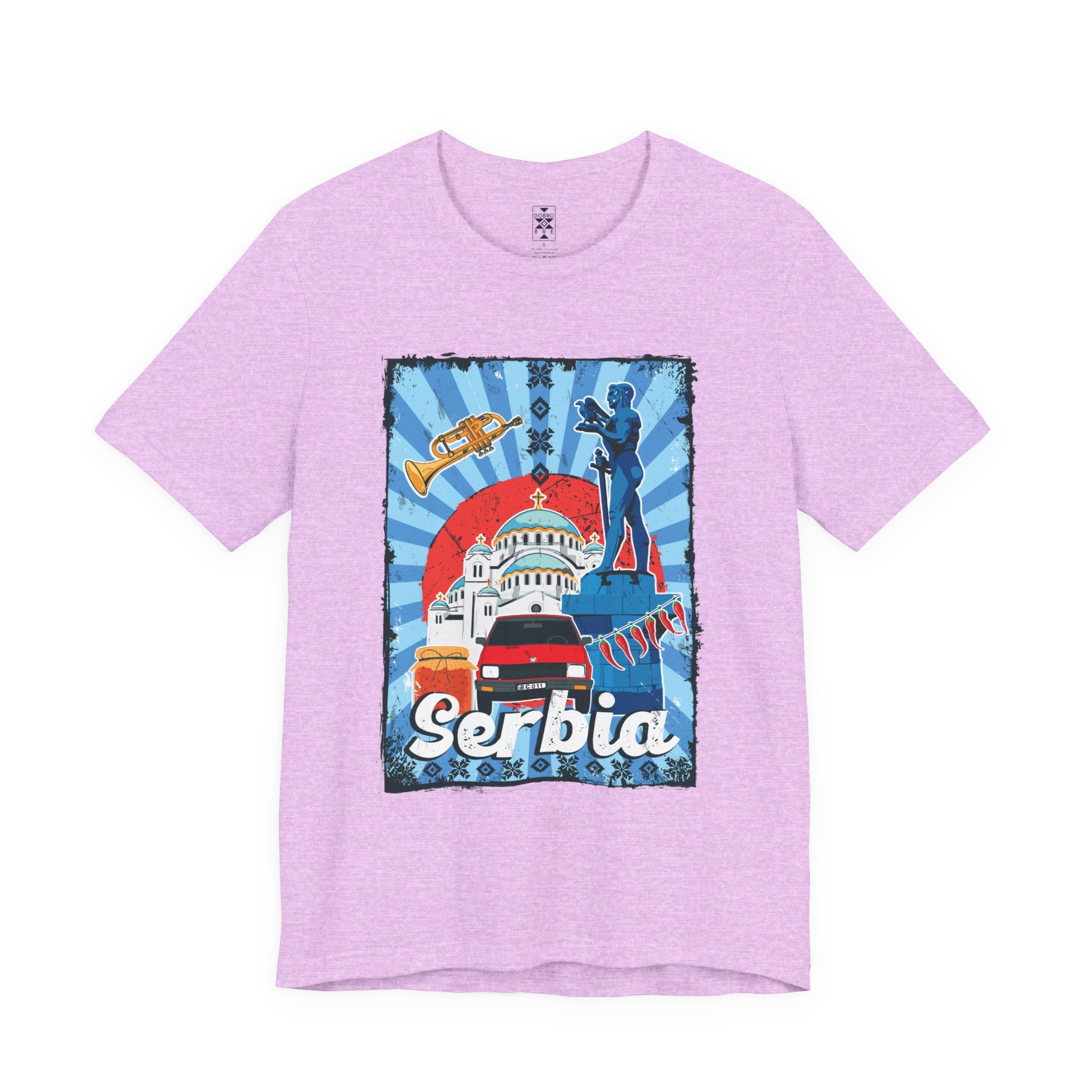Serbia Vintage Travel Poster T-Shirt
