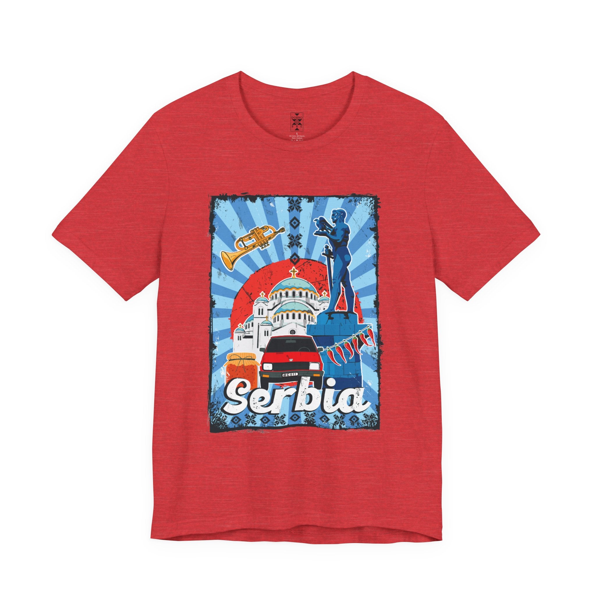 Serbia Vintage Travel Poster T-Shirt