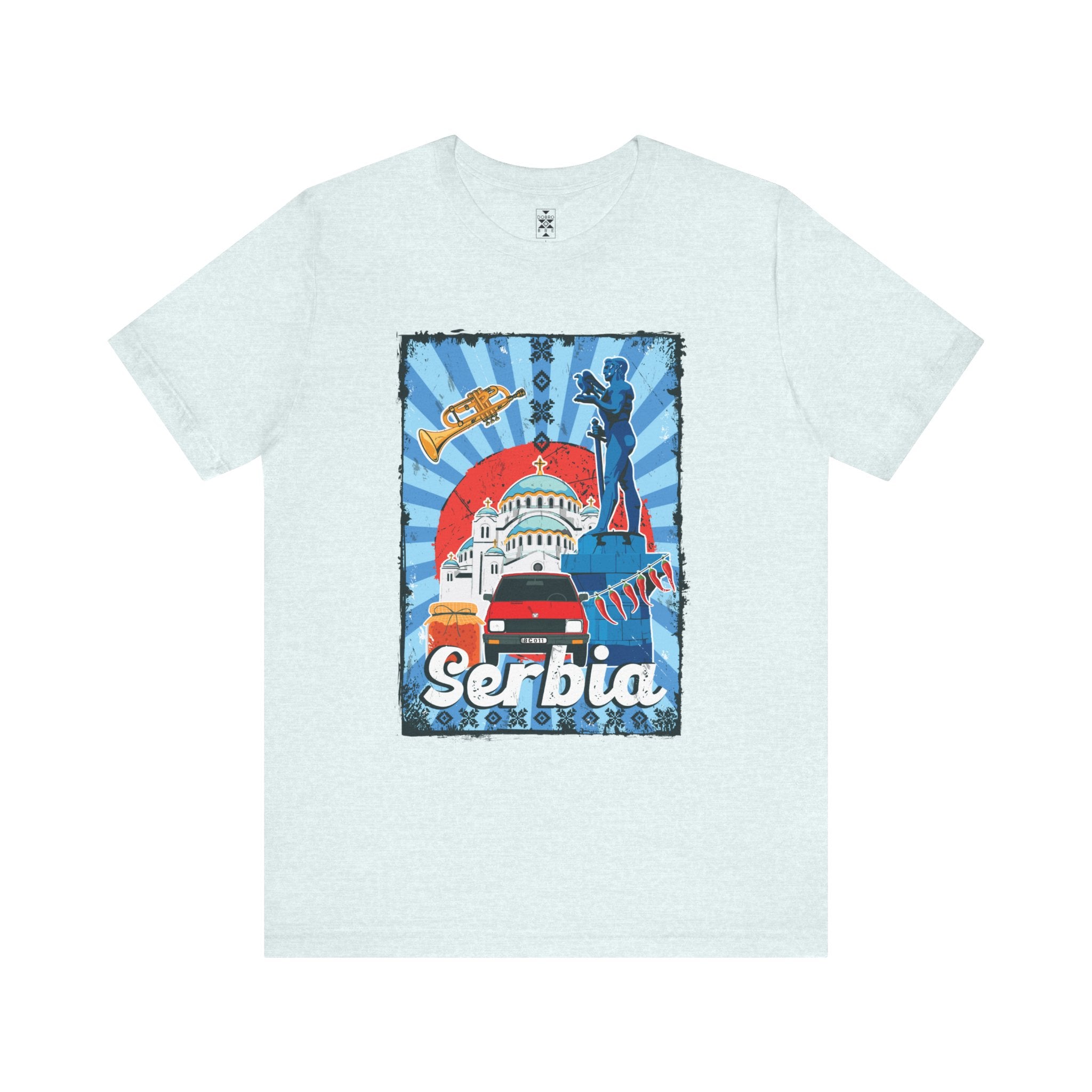 Serbia Vintage Travel Poster T-Shirt