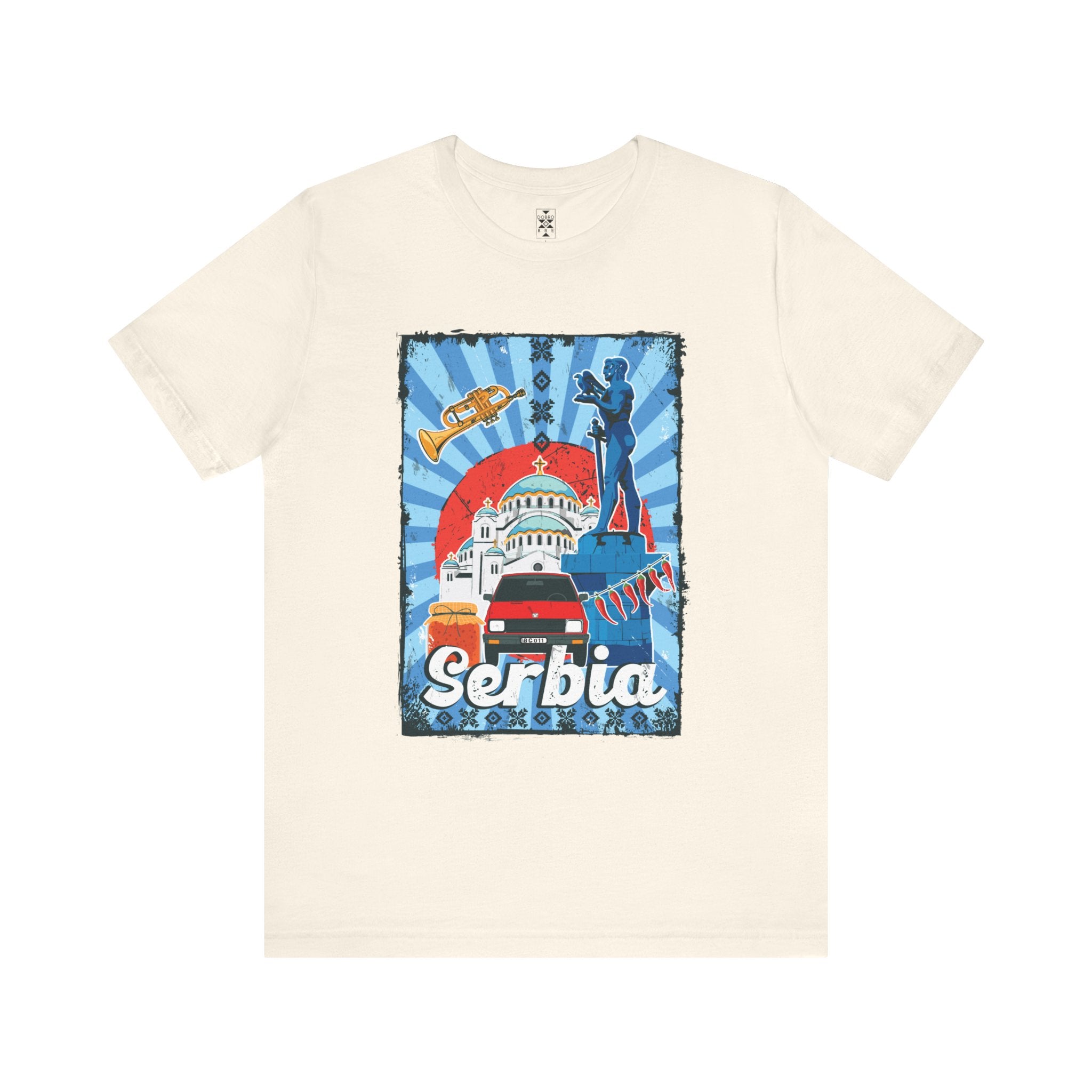 Serbia Vintage Travel Poster T-Shirt