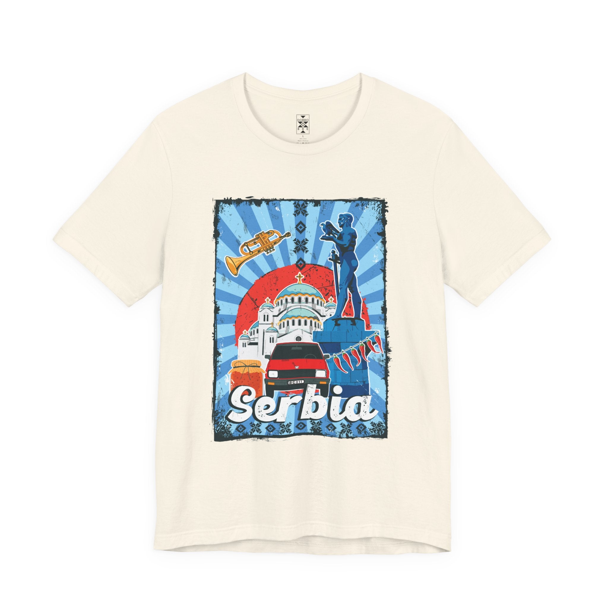 Serbia Vintage Travel Poster T-Shirt