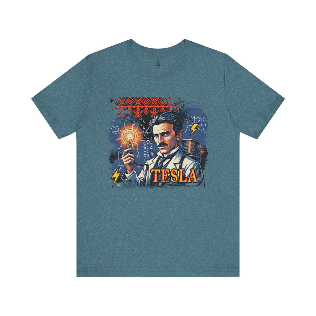 Nikola Tesla Graphic Tee,  Gift for Science Lovers, Retro T-Shirt