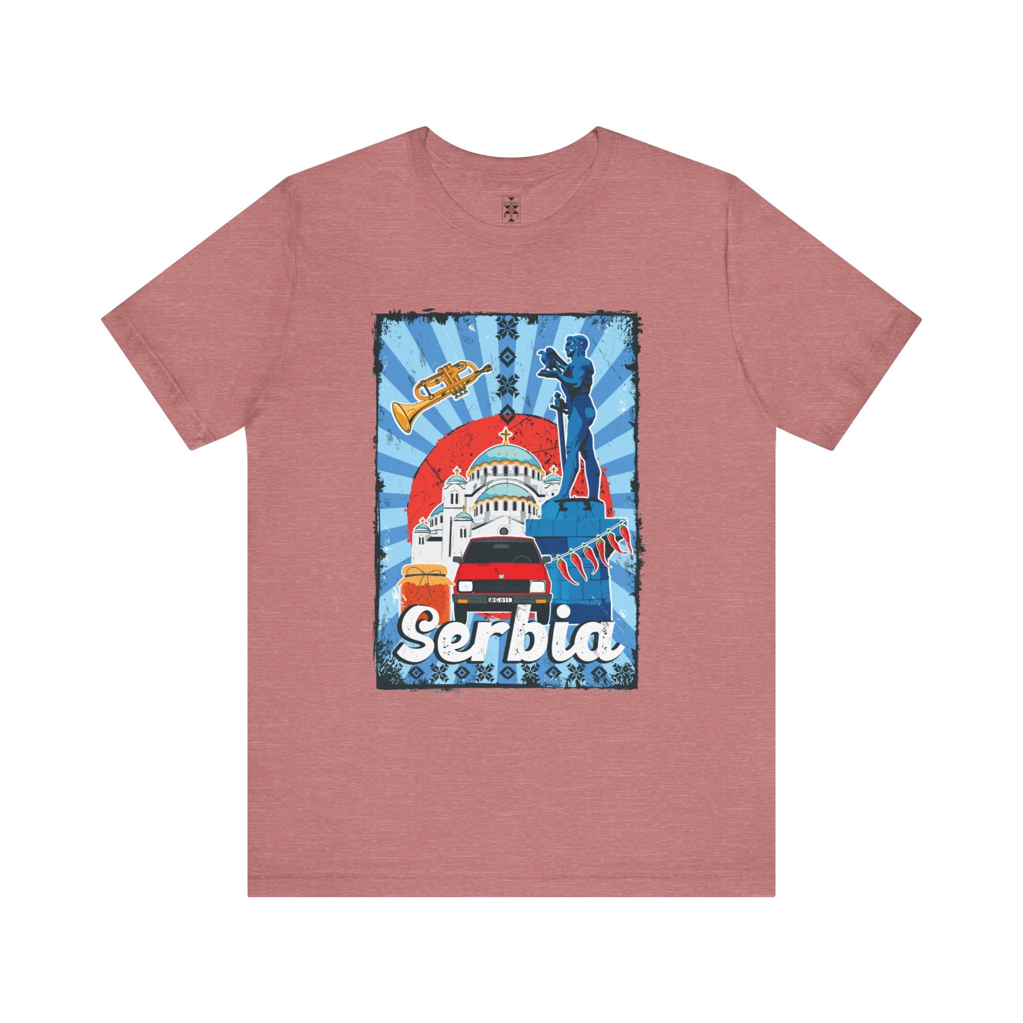Serbia Vintage Travel Poster T-Shirt