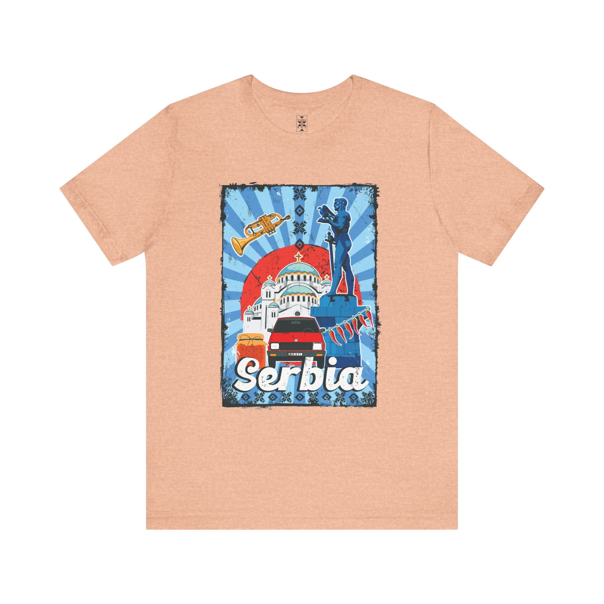 Serbia Vintage Travel Poster T-Shirt