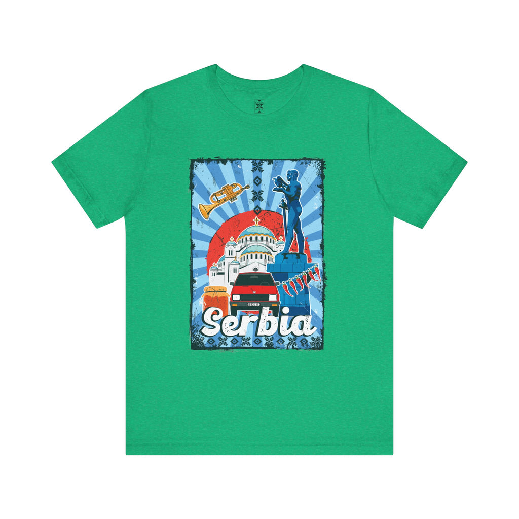 Serbia Vintage Travel Poster T-Shirt