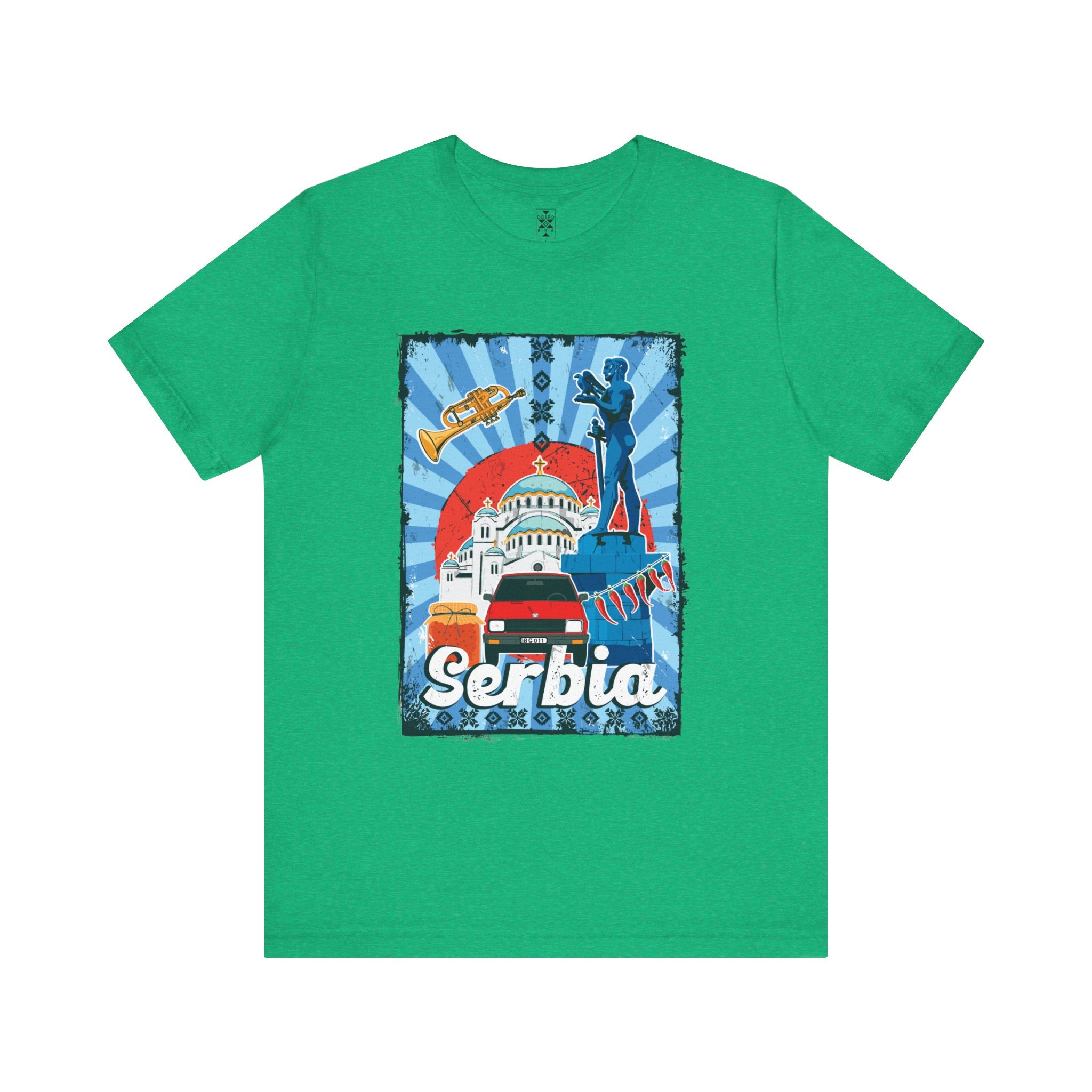 Serbia Vintage Travel Poster T-Shirt