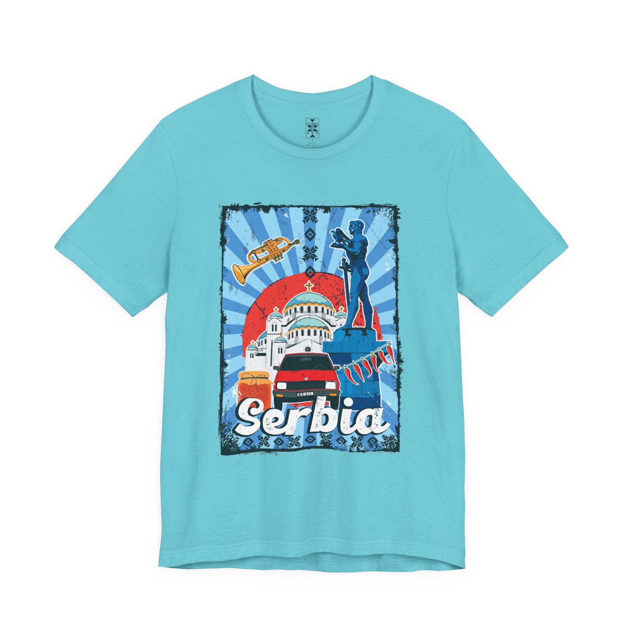 Serbia Vintage Travel Poster T-Shirt