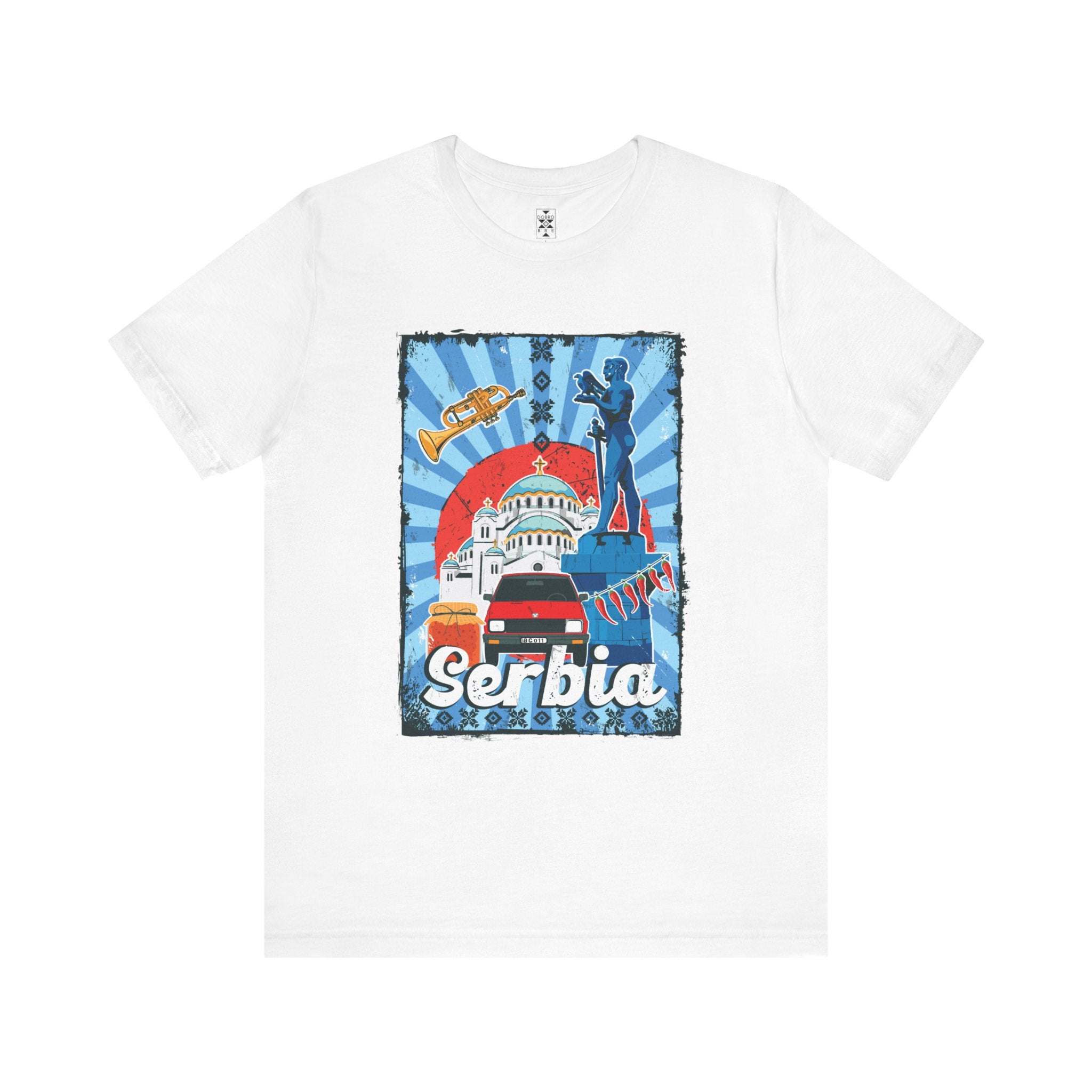 Serbia Vintage Travel Poster T-Shirt