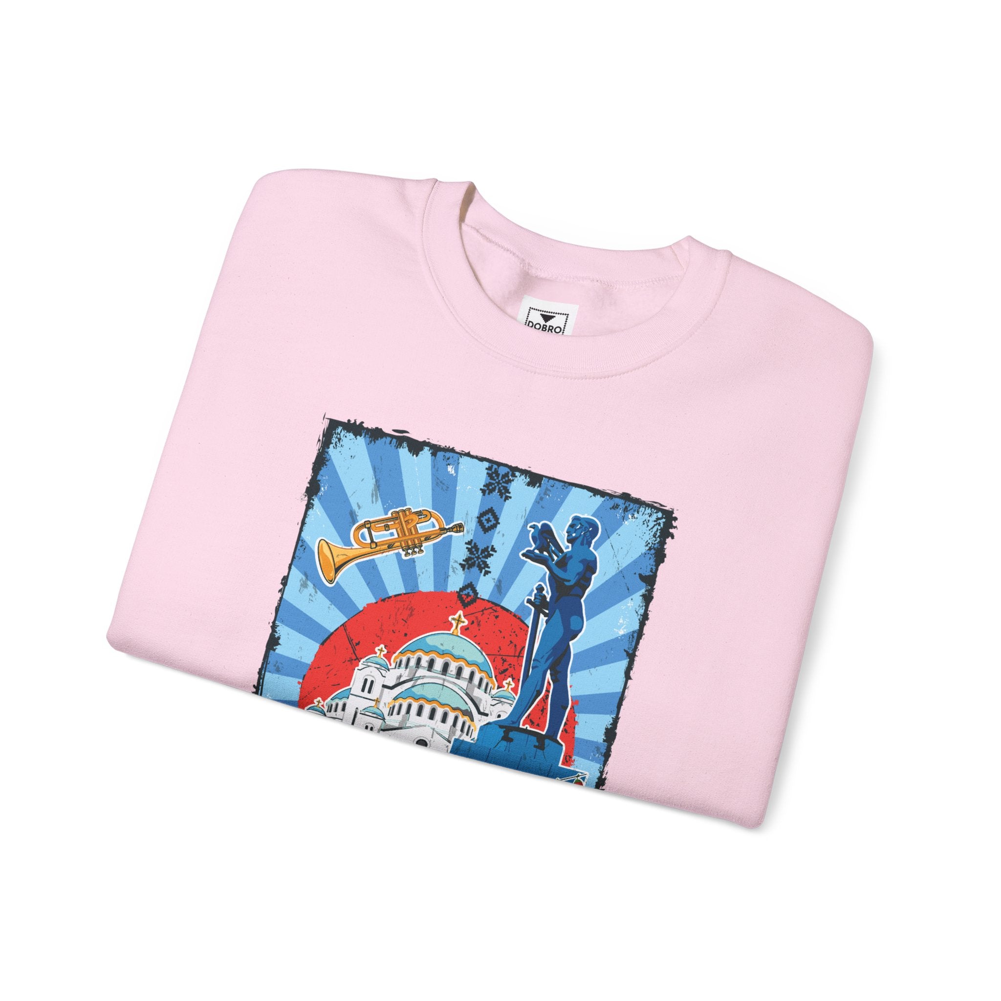 Serbia Vintage Design Unisex Heavy Blend™ Crewneck Sweatshirt