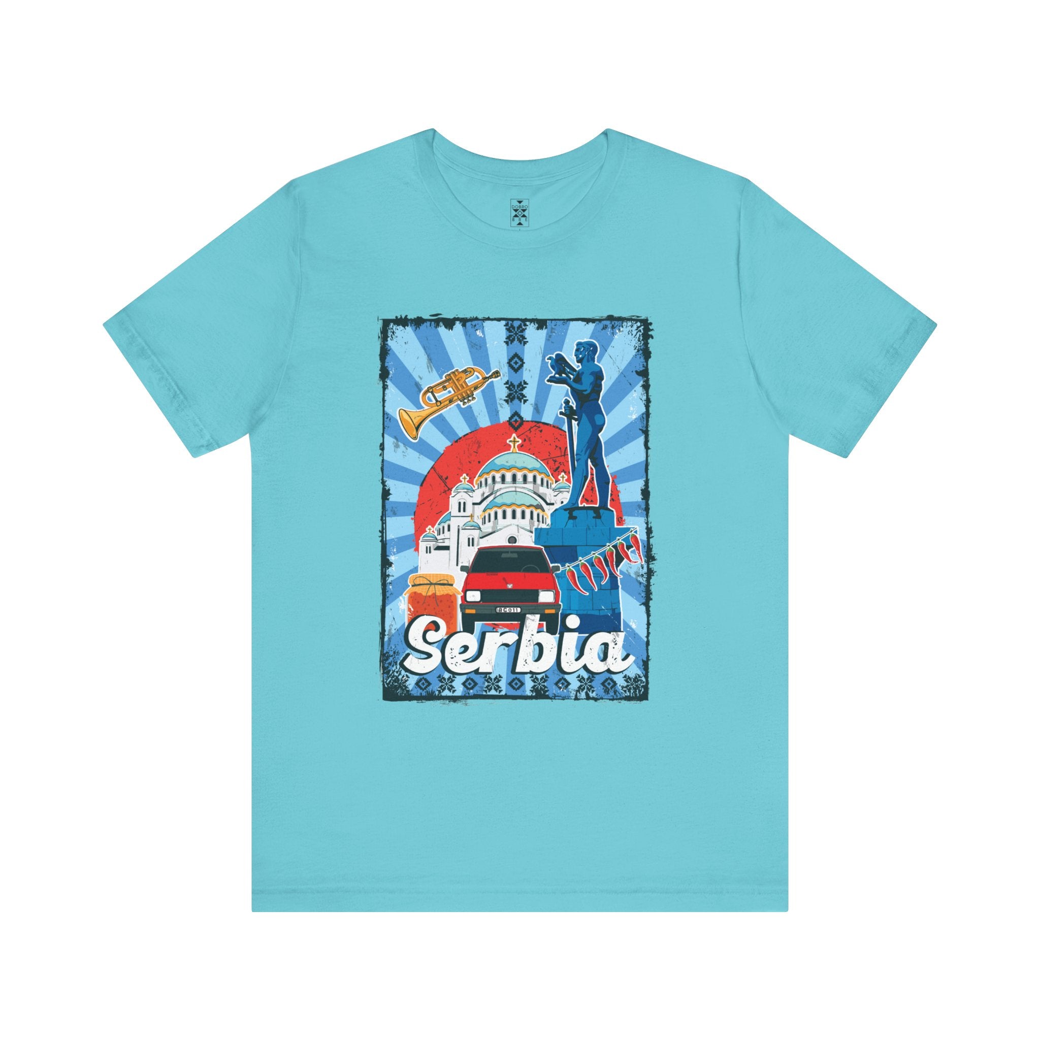 Serbia Vintage Travel Poster T-Shirt