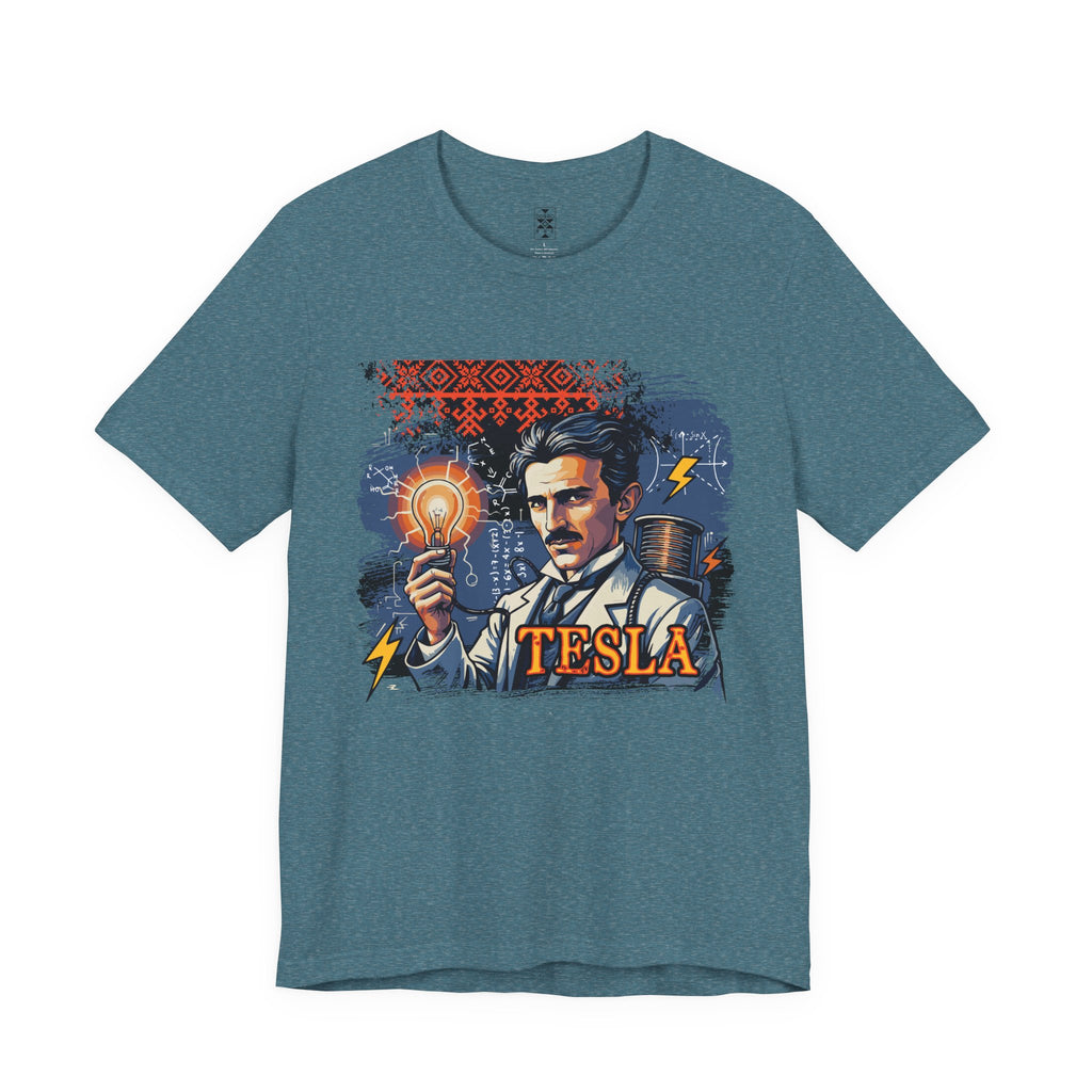 Nikola Tesla Graphic Tee,  Gift for Science Lovers, Retro T-Shirt