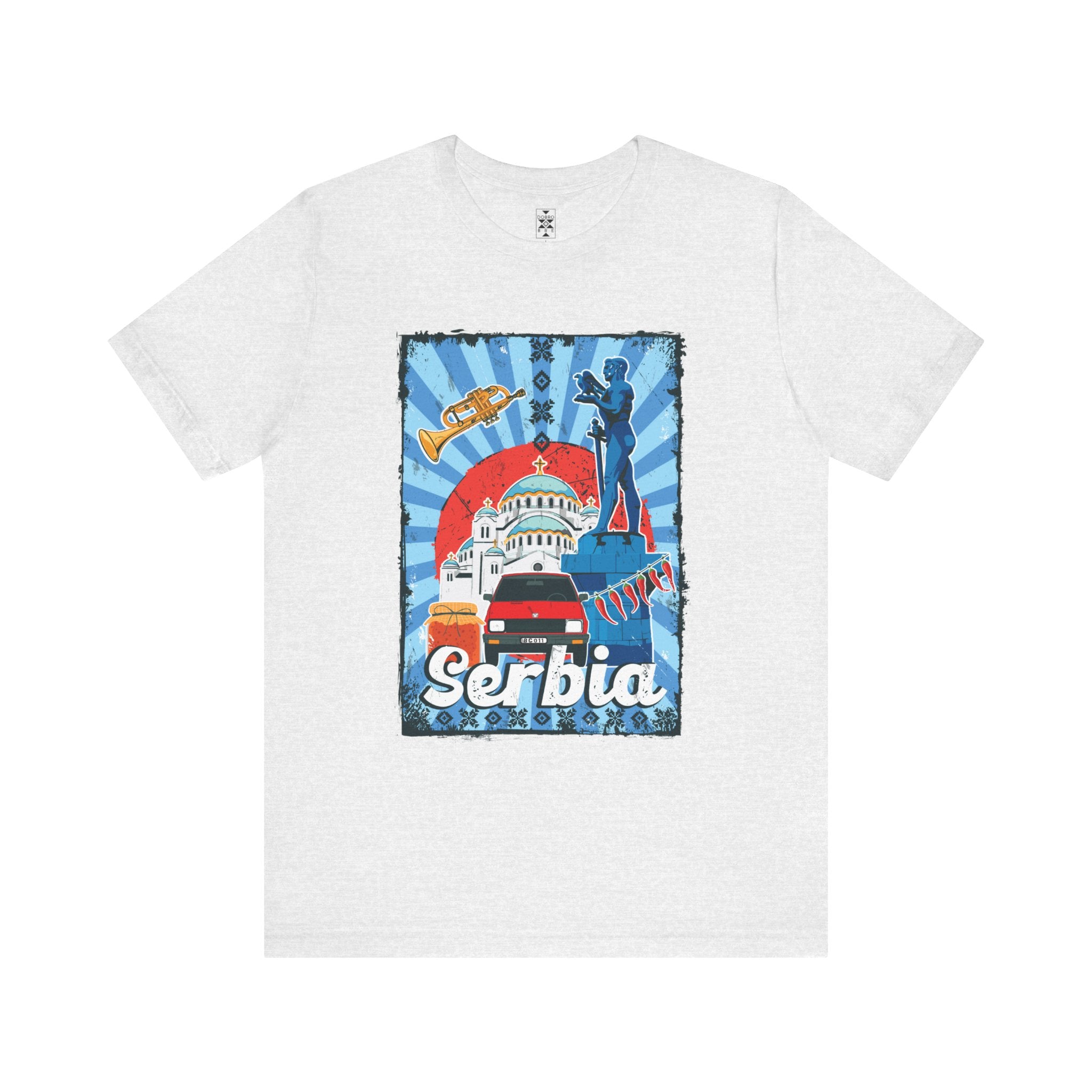 Serbia Vintage Travel Poster T-Shirt