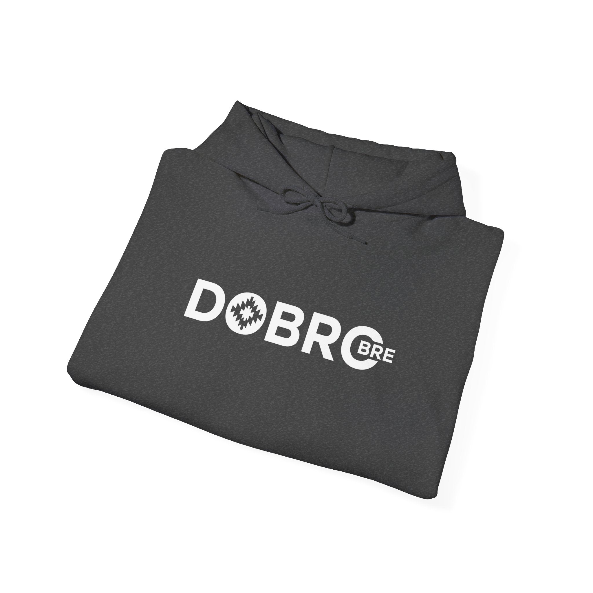 Dobro Bre Classic Black Hoodie – Unisex Heavyweight