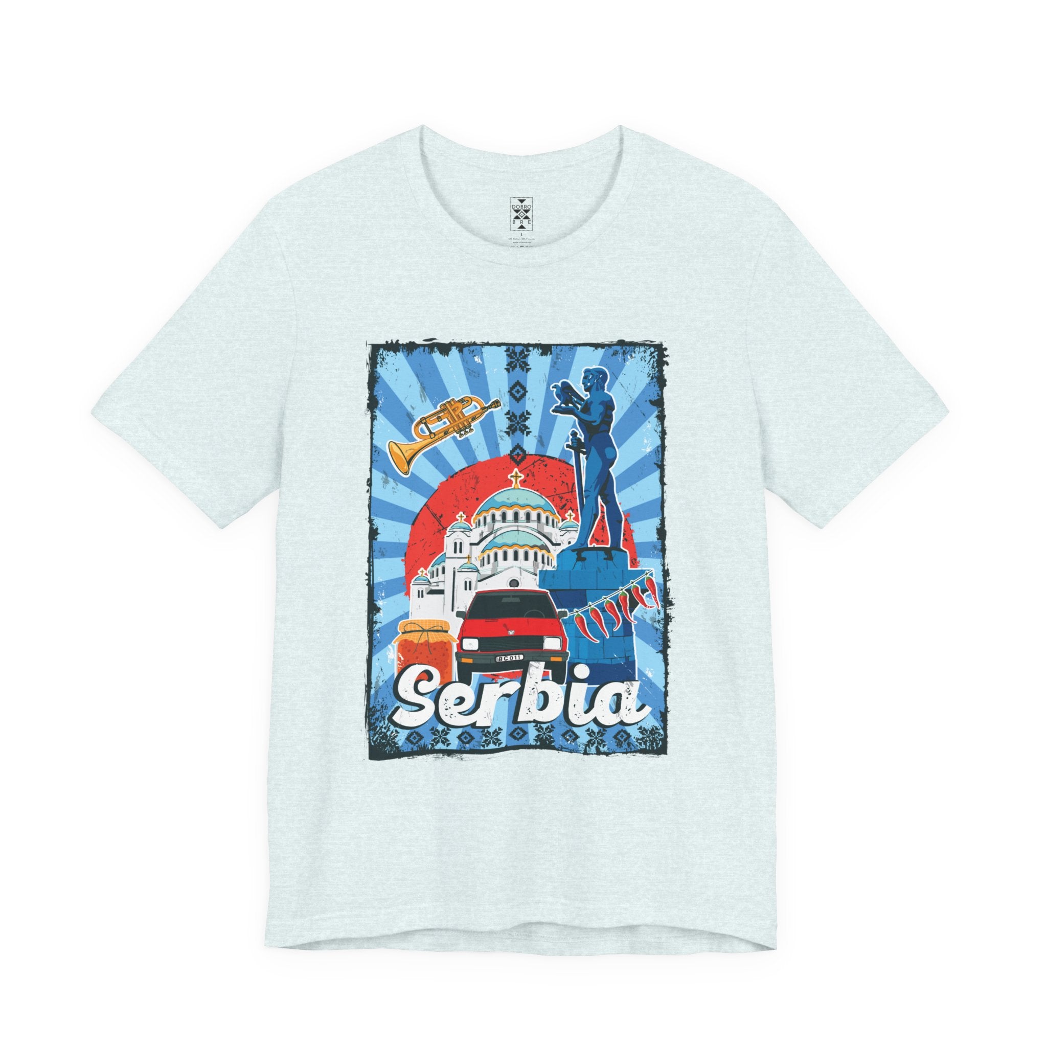 Serbia Vintage Travel Poster T-Shirt