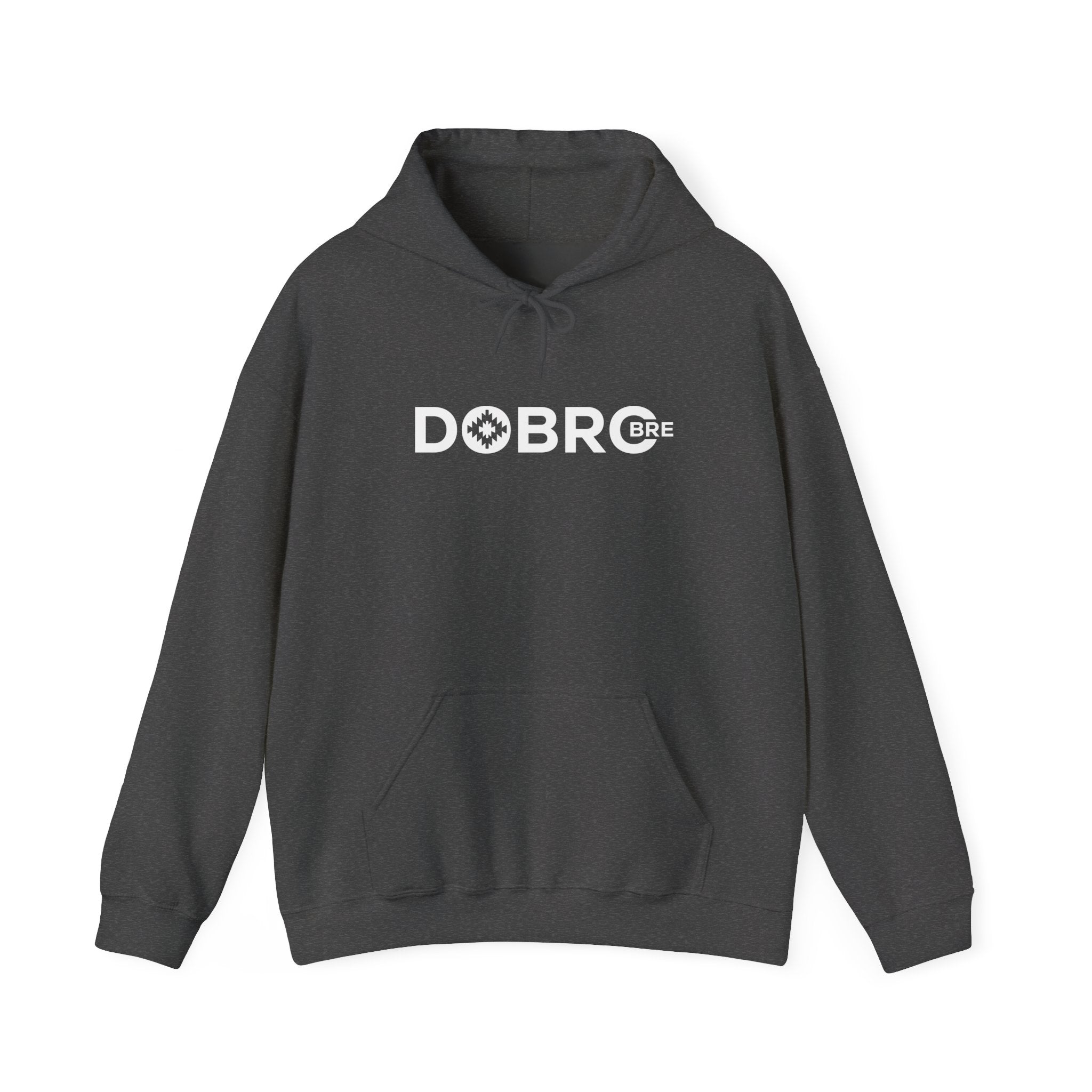 Dobro Bre Classic Black Hoodie – Unisex Heavyweight