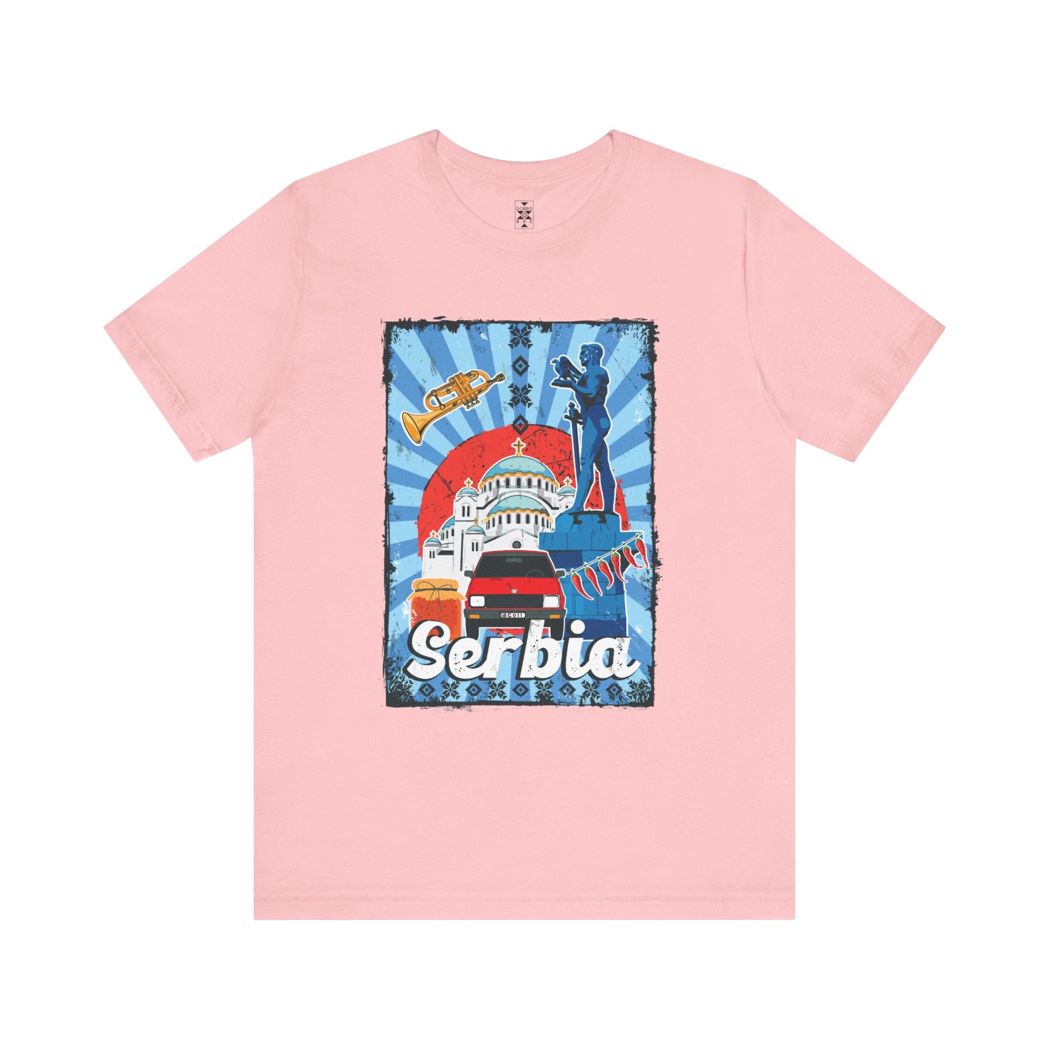 Serbia Vintage Travel Poster T-Shirt