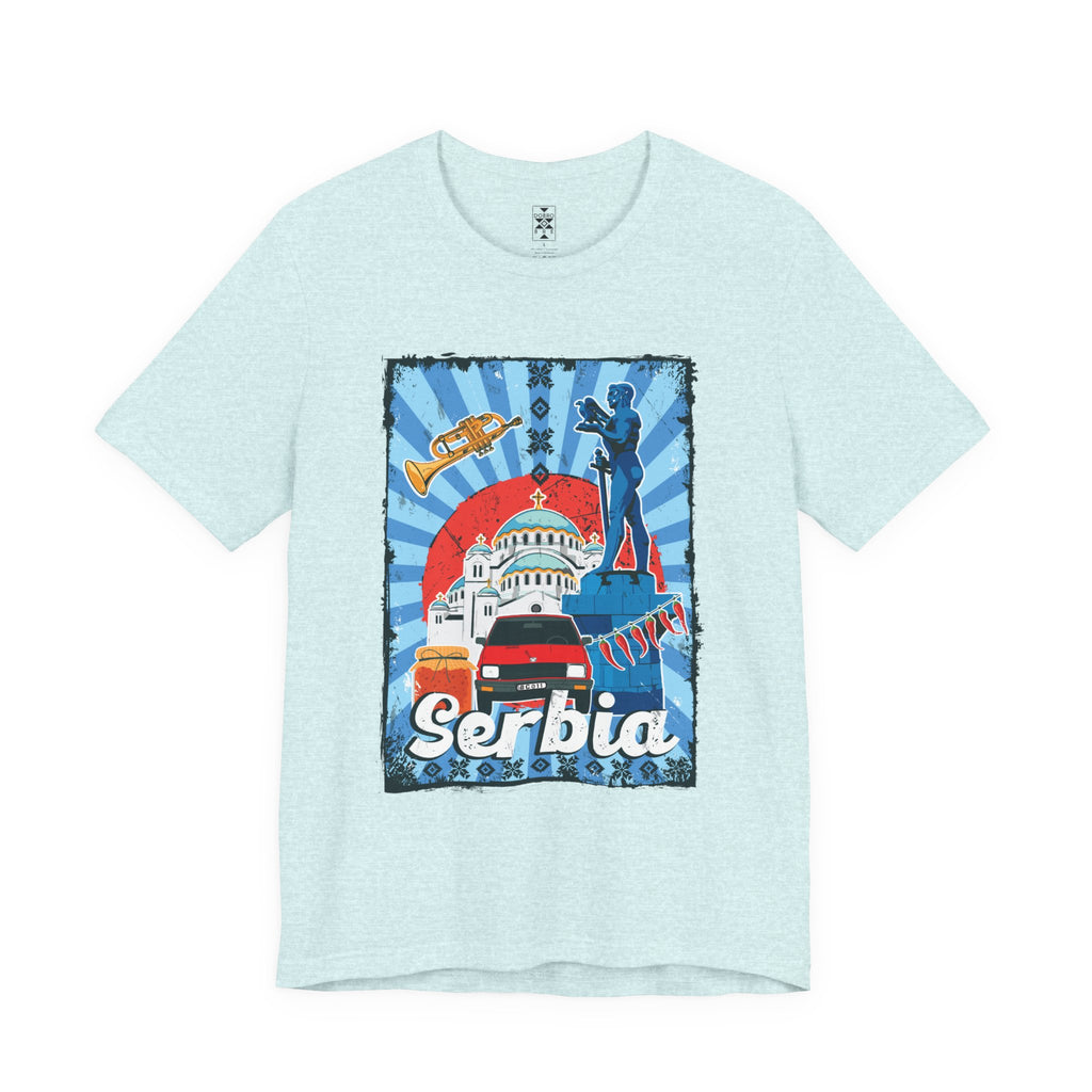 Serbia Vintage Travel Poster T-Shirt