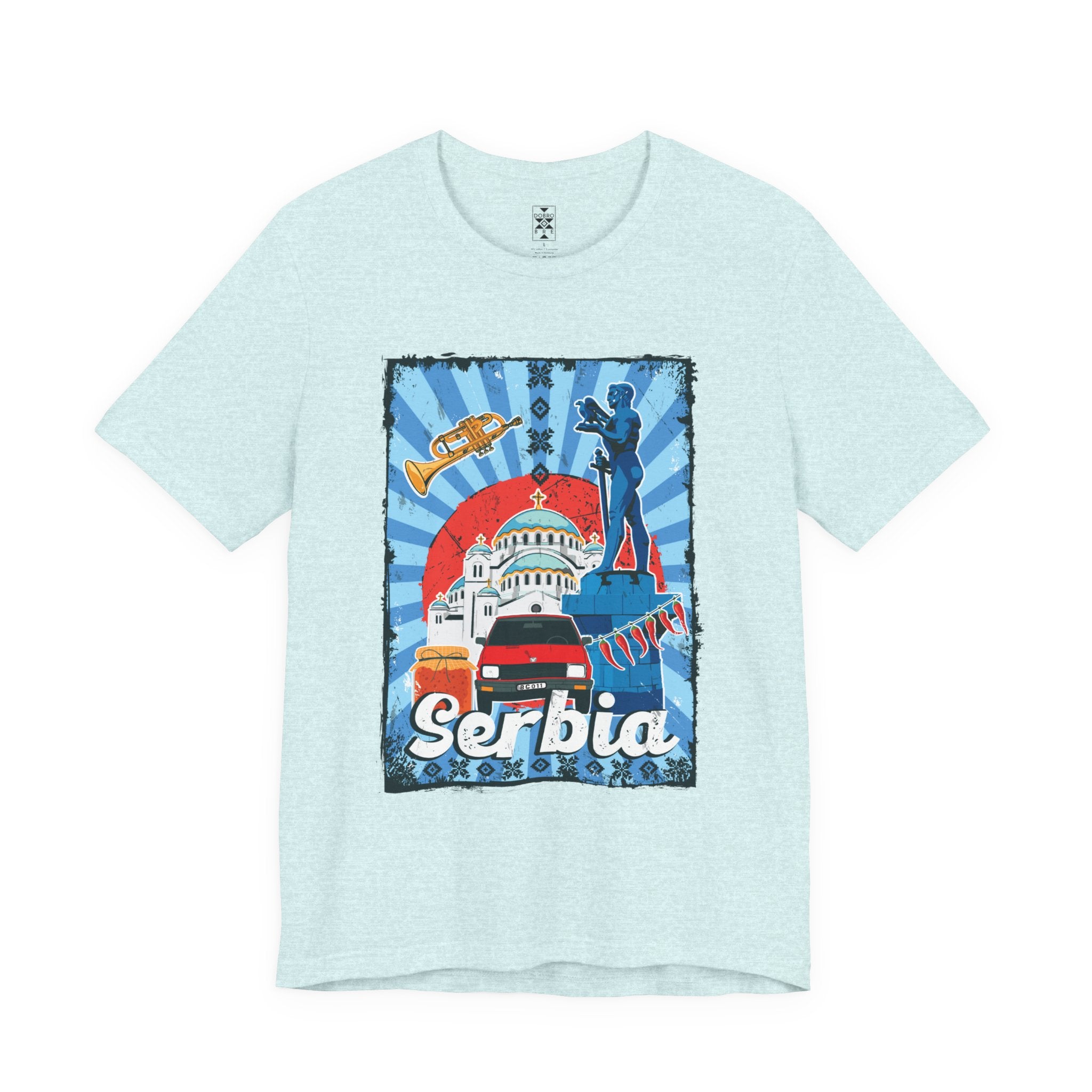 Serbia Vintage Travel Poster T-Shirt