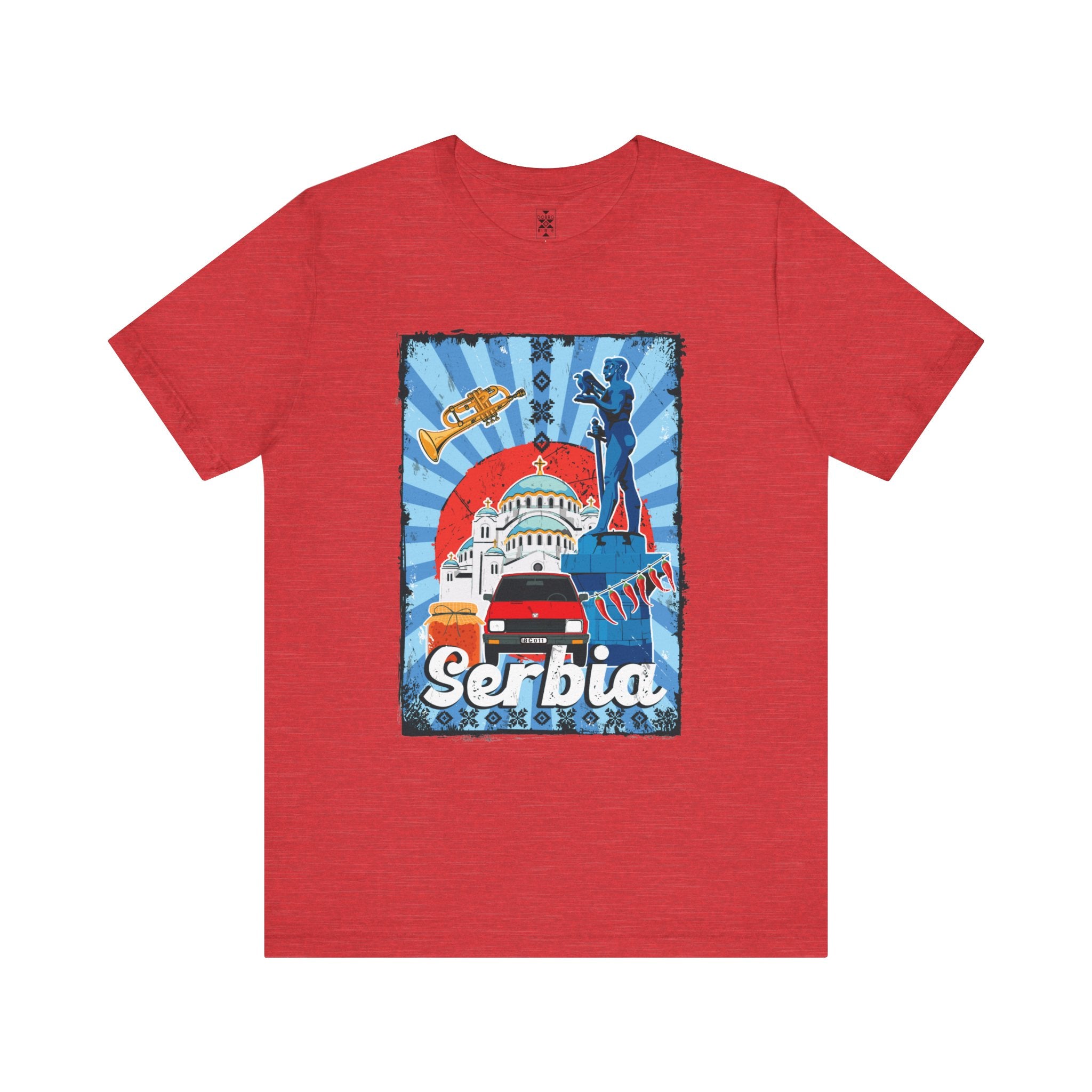 Serbia Vintage Travel Poster T-Shirt
