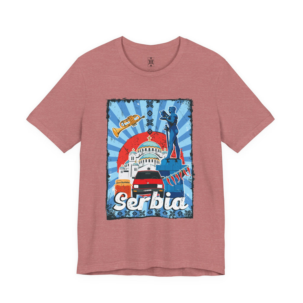 Serbia Vintage Travel Poster T-Shirt