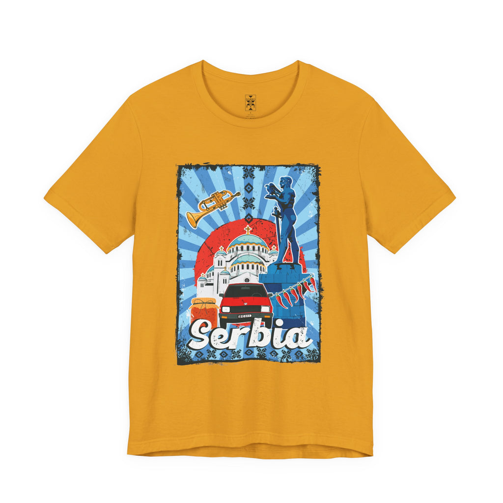 Serbia Vintage Travel Poster T-Shirt