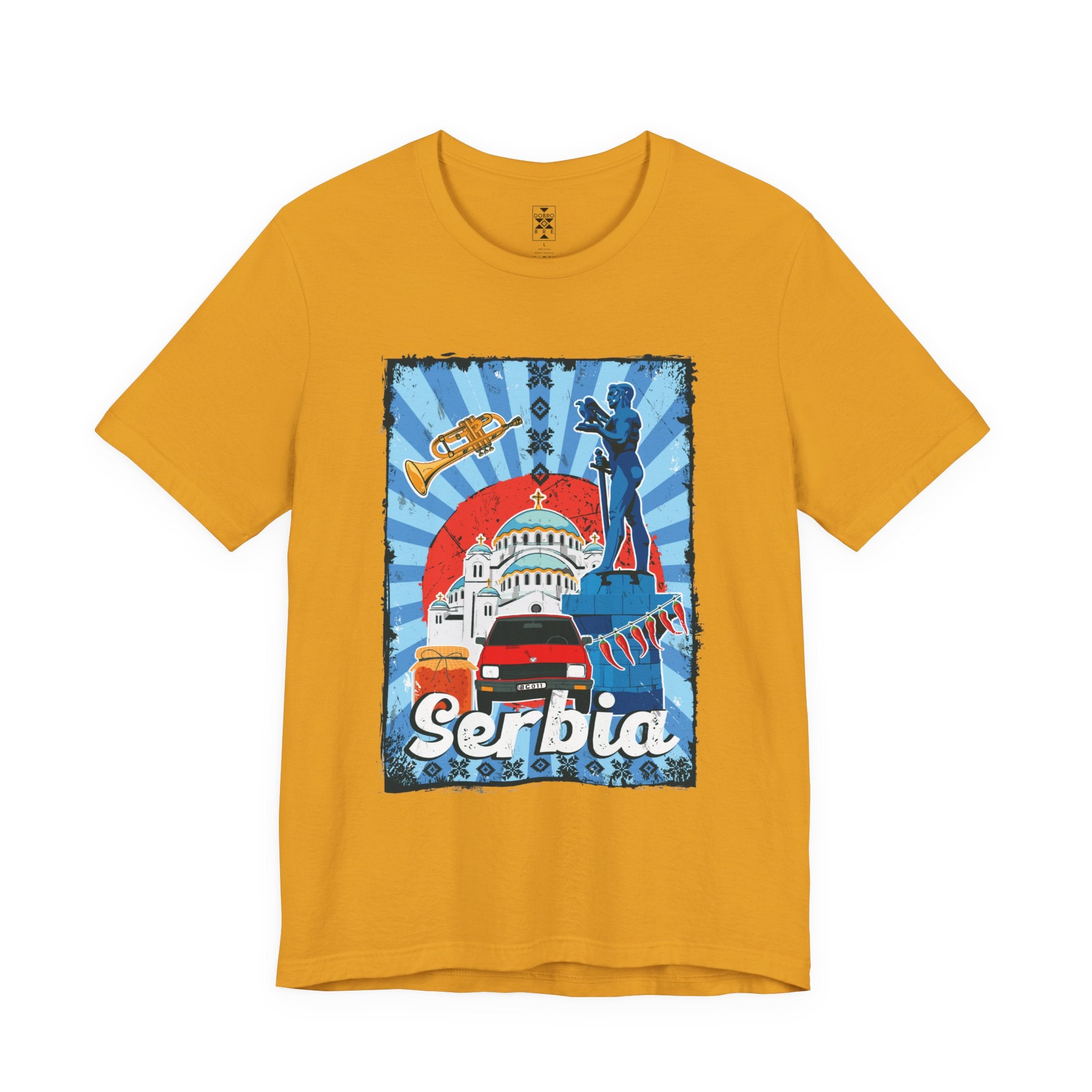 Serbia Vintage Travel Poster T-Shirt