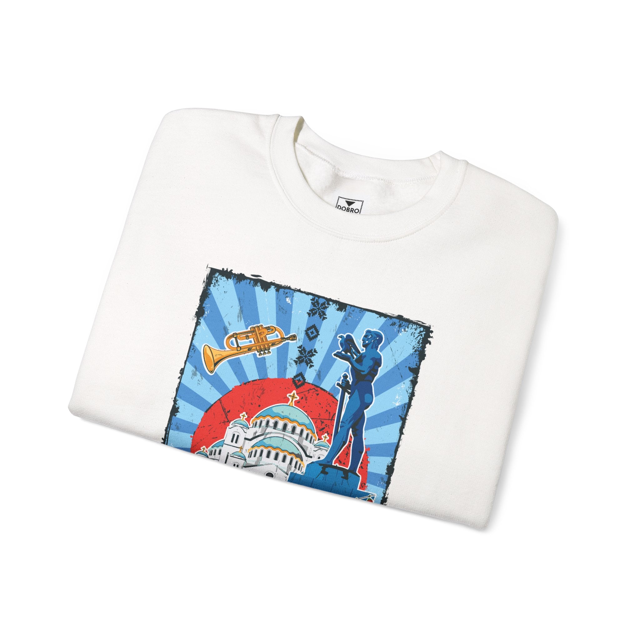 Serbia Vintage Design Unisex Heavy Blend™ Crewneck Sweatshirt